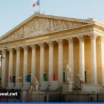 The French National Assembly in Paris, backdrop for debates over the National Rally's policy platform.